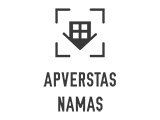 Apverstas namas Anykščiuose